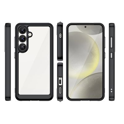 4. Etui silikonowe Outer Space Case z żelową ramką do Samsung Galaxy S25 - czarne
