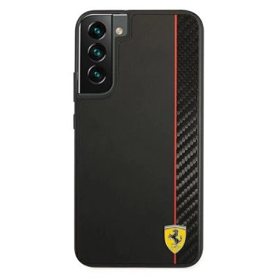 3. Etui Ferrari On Track Carbon Stripe na Samsung Galaxy S22+ - czarne