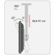 14. Techly ICA-CPLB 946S uchwyt do tablic informacyjnych 177,8 cm (70") Czarny