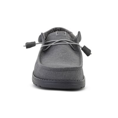 2. HEYDUDE WALLY STRETCH CANVAS BLOCK GRANITE GREY/MULTI 44353-1VT