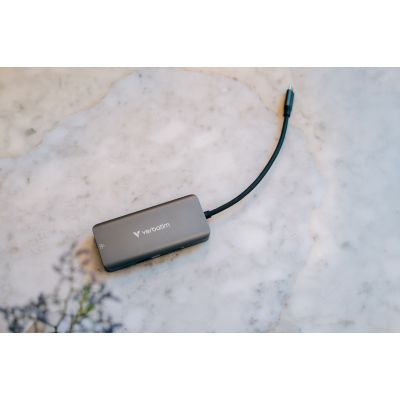 6. Verbatim 32157 huby i koncentratory USB 3.2 Gen 1 (3.1 Gen 1) Type-C 5000 Mbit/s Szary