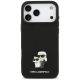 3. Etui Karl Lagerfeld Silicone Karl&Choupette Metal Pin iPhone 18 Pro Max / 17 Pro Max - czarne