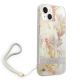 3. Etui Guess Flower Strap na iPhone 14 Plus - fioletowe