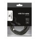3. Kabel GEMBIRD CCP-USB3-AMCM-6 (USB 3.0 M - USB typu C M; 1,8m; kolor czarny)