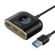 2. HUB Baseus Square USB-A do 1x USB-A 3.2 Gen 1 / 3x USB 2.0 z kablem 1m - czarny