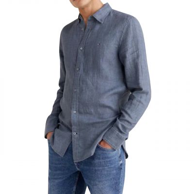 2. Koszula Tommy Hilfiger Pigment Dyed Linen M MW0MW23147
