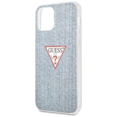 6. Etui Guess Jeans Collection na iPhone 12 Pro Max - niebieskie