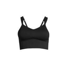 Stanik treningowy CASALL Seamless Rib Padded Sports Bra czarny