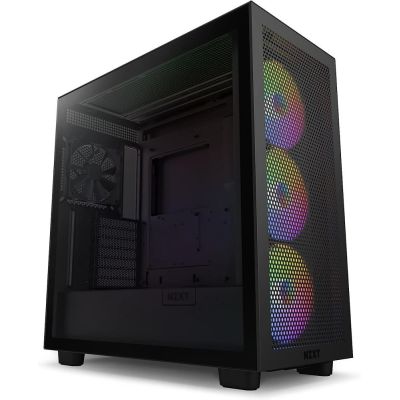 13. NZXT OBUDOWA H7 FLOW RGB MIDI TOWER Z OKNEM CZARNA (2024)