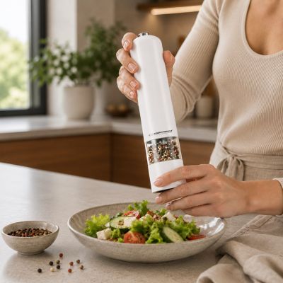 8. Młynek do pieprzu Esperanza Malabar EKP001W (kolor biały)