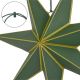 14. GWIAZDA DEKORACYJNA WISZĄCA PAPIEROWA FSC 18x60CM ZIELONA 7 RAMION MICA