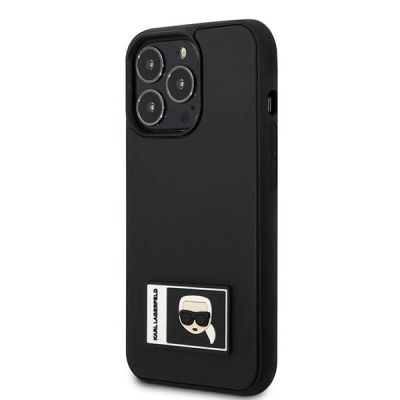 2. Etui Karl Lagerfeld Ikonik Patch na iPhone 13 Pro Max - czarne