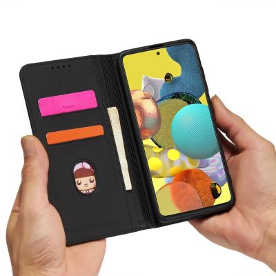 11. Magnet Card Case etui do Xiaomi Redmi Note 11 pokrowiec portfel na karty kartę podstawka czarny