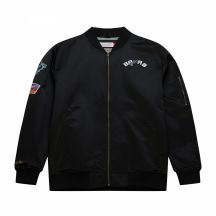 Kurtka Mitchell & Ness Lightweight Satin Bomber San Antonio Spurs M SJKT6599-SASYYPPPBLCK