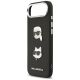 6. Etui Karl Lagerfeld FW Grained Karl & Choupette Heads Pins & Logo na iPhone Air - czarne