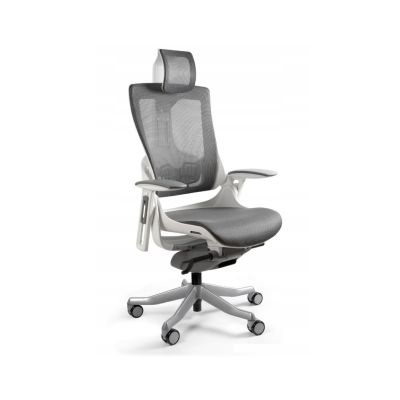 Fotel biurowy Wau 2 NW41 siatka charcoal/biały