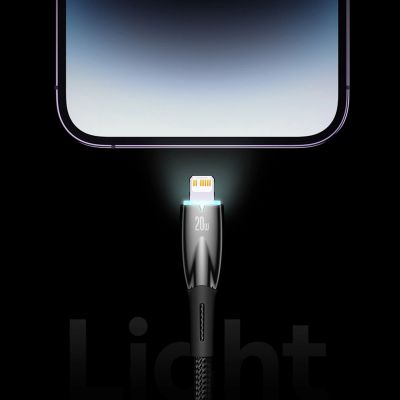 11. Baseus Glimmer Series kabel USB-A - Lightning 480Mb/s 2.4A 2m czarny