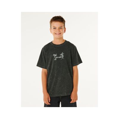 Koszulka chłopięca RIP CURL Eternal Shred Wash Tee-Boy czarna