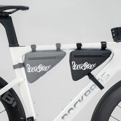 6. Torba rowerowa Rockbros G001 Flash Journey na ramę trójkątna 0.8 l - czarna