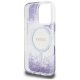 7. Etui Guess HC Resin Bottom Glitter MagSafe na iPhone 16 Pro Max - fioletowe