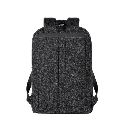 6. Plecak na laptop 15,6", RIVACASE Anvik, 15L, czarny, z materiału wodoodpornego, kieszenie na tablet 10,5", smartfon, dokumenty, akcesoria, butelkę