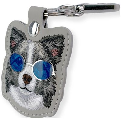 3. Etui Nimmy Glasses Cool and Cute Dog na lokalizator - szare
