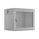 16. Szafa instalacyjna rack wisząca 19" 9U 600X450 szara drzwi perforowane Lanberg (flat pack)
