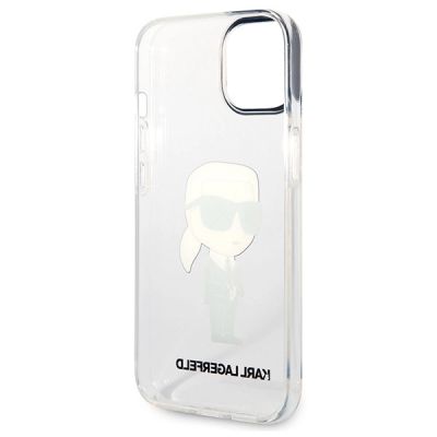 7. Etui Karl Lagerfeld Ikonik Karl Lagerfeld na iPhone 13 / 14 / 15 - przezroczyste