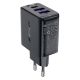 3. Ładowarka Acefast A57 PD 35W GaN 2 x USB-A + USB-C z 3 portami - czarna