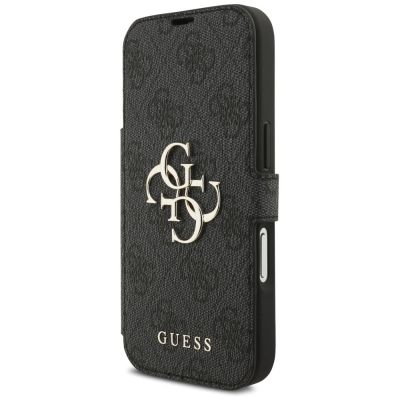 2. Etui Guess Book 4G Metal Logo na iPhone 17 Pro - czarne