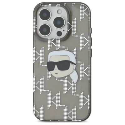 3. Etui Karl Lagerfeld IML Karl Head Electroplated na iPhone 16 Pro - czarne
