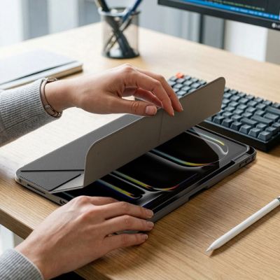 9. Etui AMAZINGTHING Titan Pro Case do iPada A16 11" z obrotową podstawką 720° i uchwytem na rysik - czarne