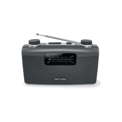 Muse M-058 R Przenośny Analogowy Czarny, Szary