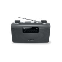 Muse M-058 R Przenośny Analogowy Czarny, Szary
