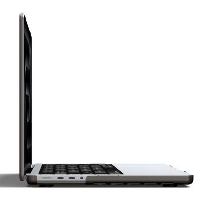 3. Etui Spigen AirSkin na MacBook Pro 14" 2021 / 2023 / 2024 / 2025 / 2026 - półprzezroczyste