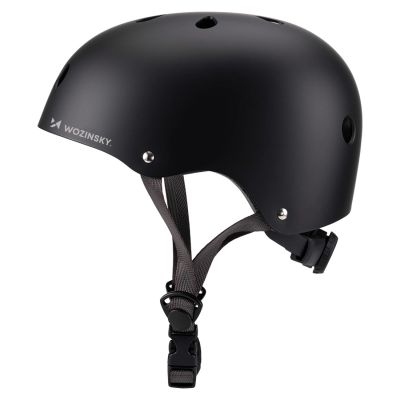 2. Kask rowerowy BMX/hulajnoga Wozinsky lekki 48-52 cm - czarny