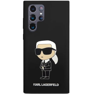 3. Etui Karl Lagerfeld Silicone Ikonik na Samsung Galaxy S24 Ultra - czarne