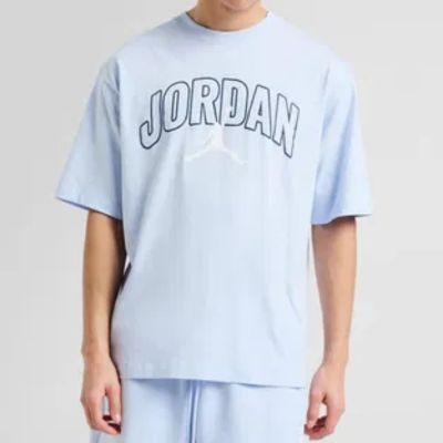 Koszulka męska Air Jordan Brooklyn Arch Logo T-shirt Niebieska - IB7347-407