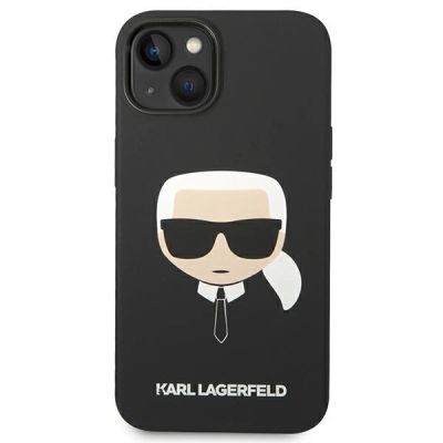 3. Etui Karl Lagerfeld Silicone Karl's Head MagSafe na iPhone 14 Plus - czarne