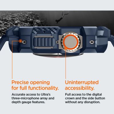 30. Etui Spigen Rugged Armor Pro na Apple Watch Ultra 1 / 2 (49 mm) - granatowe