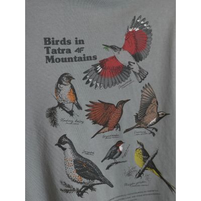 9. T-shirt loose z nadrukiem damski 4F 4FKAW26TTSHF4502-26S