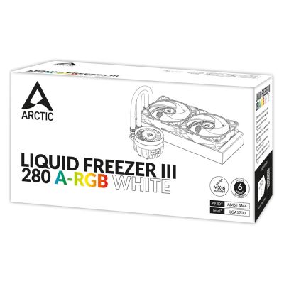 15. ARCTIC Liquid Freezer III 280 A-RGB Procesor Chłodnica cieczy all-in-one 14 cm Biały 1 szt.