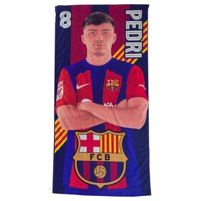 5. FC Barcelona ręcznik plażowy Pedri mikrofibra 70X140 120010