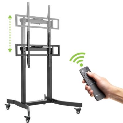 7. TECHLY STOJAK MOBILNY TV 55-100" DO 120KG ELEKTRYC