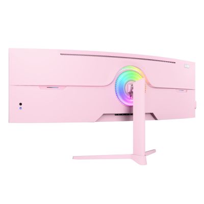 6. Arozzi Nova 49” Curved monitor komputerowy 124,5 cm (49") 5120 x 1440 px Dual QHD LED Różowy