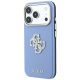 2. Etui Guess Smooth & Big Strass Logo na iPhone 18 Pro Max / 17 Pro Max - niebieskie