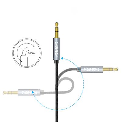 9. Kabel Choetech AUX002 mini jack 3.5mm (męski) / mini jack 3.5mm (męski) 1.2m - czarny
