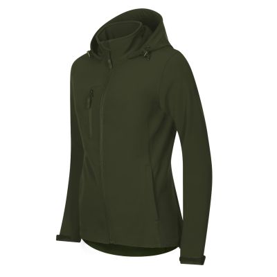Softshell kurtka damska Trail (military)