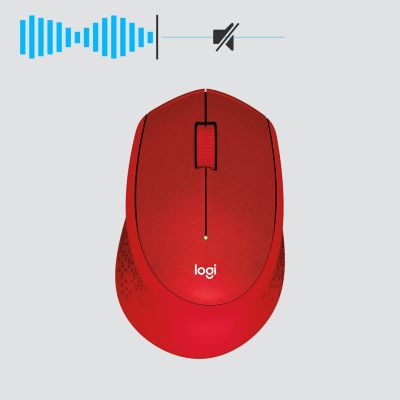 12. Mysz Logitech M330 910-004911 (optyczna; 1000 DPI; kolor czerwony)
