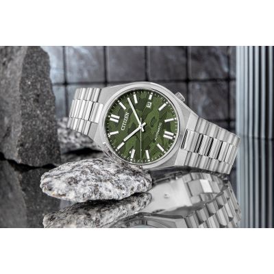 6. Zegarek Męski CITIZEN Tsuyosa Sapphire Mechanical NJ0159-86X + BOX